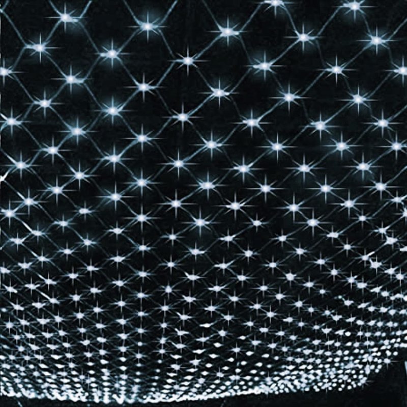 Dazzle Bright 360 LED Net Lights - 12FT x 5FT Waterproof String Lights with 8 Modes | Clear Wire for Indoor & Outdoor Christmas Decor