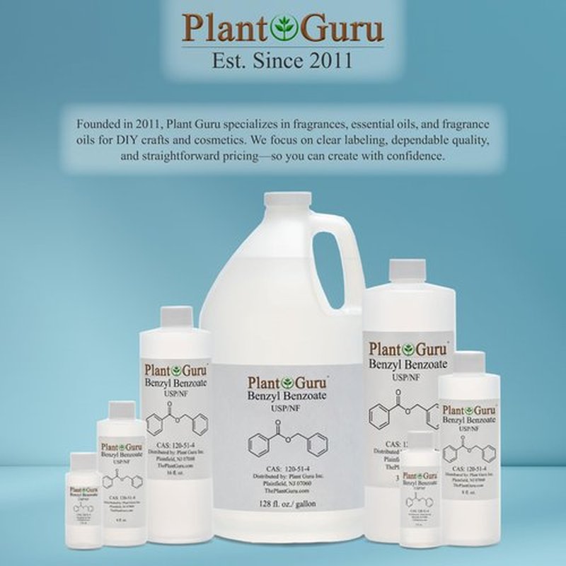 Benzyl Benzoate USP Grade Liquid 8 fl. oz. - Great for Fragrance/Aroma Compounds, Cosmetics, Hair & Scalp Products.