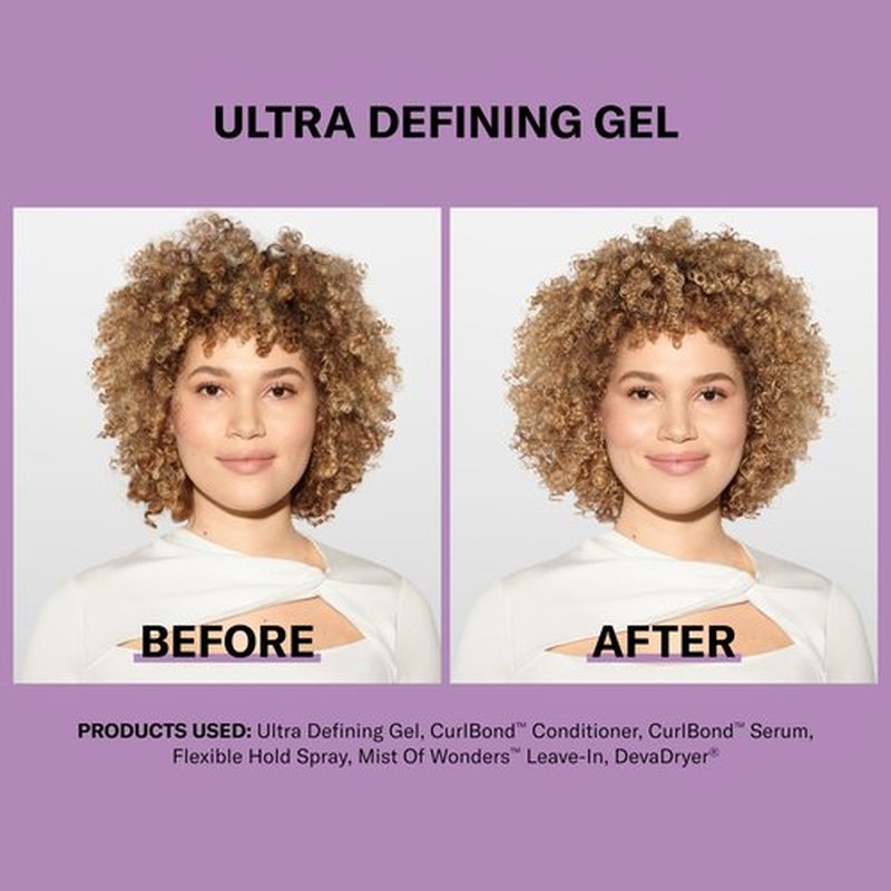 DevaCurl Ultra Defining Gel Strong Hold Non-Crunch Styler, Bright Breeze, 12 fl. oz