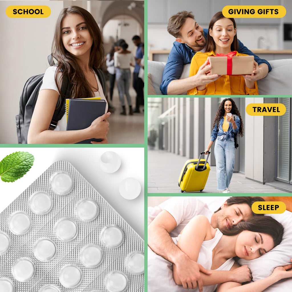VINSULLA Orthodontic Wax for Braces Wax 120 Individual Hygienic Packaging Dental Wax Dots Mint