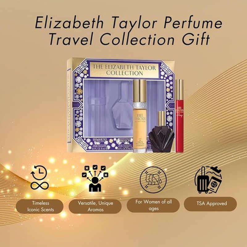 Elizabeth Taylor Fragrance Collection - 3-Piece Eau de Toilette Set for Women | White Diamonds & Passion