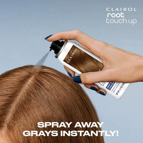 Clairol Root Touch-Up Hair Coloring Spray - Temporary Black Color, Single Pack for Quick Coverage