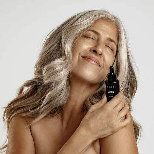 DIME Beauty Serum Set ($64 Value) - Includes Hyaluronic Acid + Hyper Glow Serum (30 ml Each)