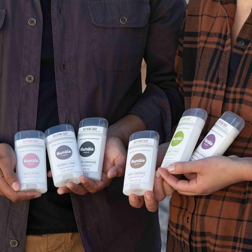Humble Aluminum-Free Deodorant - Natural Bergamot & Ginger Stick for Sensitive Skin | 2.5 Oz