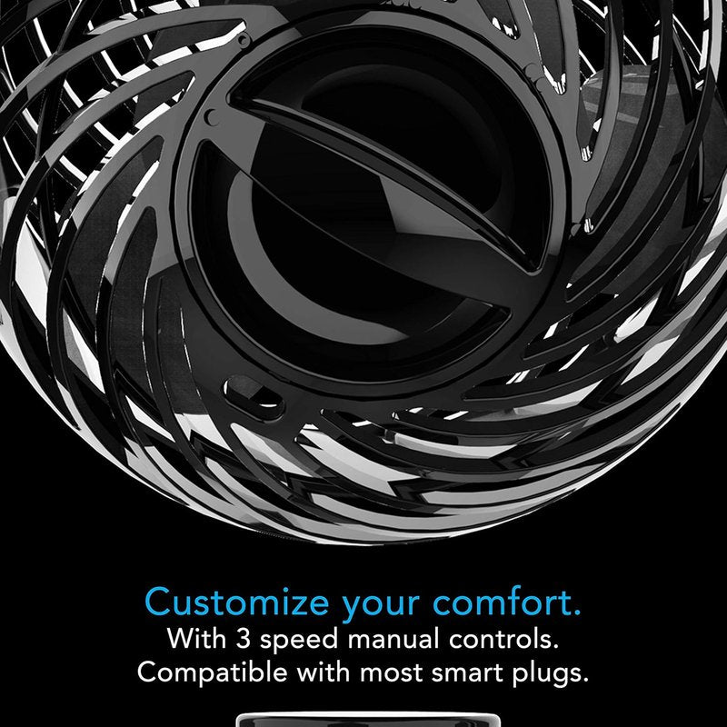 Vornado Pivot Clip Desk Fan - 3-Speed Portable Air Circulator with 360-Degree Adjustability | 9" Tall, Black