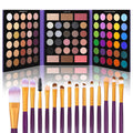 UCANBE 86 Colors Nude Eyeshadow Palette - Highly Pigmented, Long-Lasting & Waterproof | Includes 15 Makeup Brushes Set