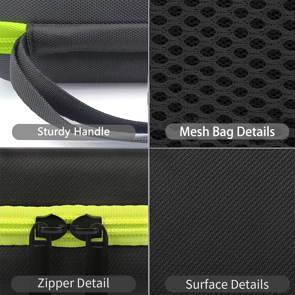 LinMei Hard Travel Case for Electric Trimmers & Shavers - Protective Organizer Compatible with QP27XX, QP28XX and QP6XXX - EVA Shell with Accessory Pocket - Black (Case Only)