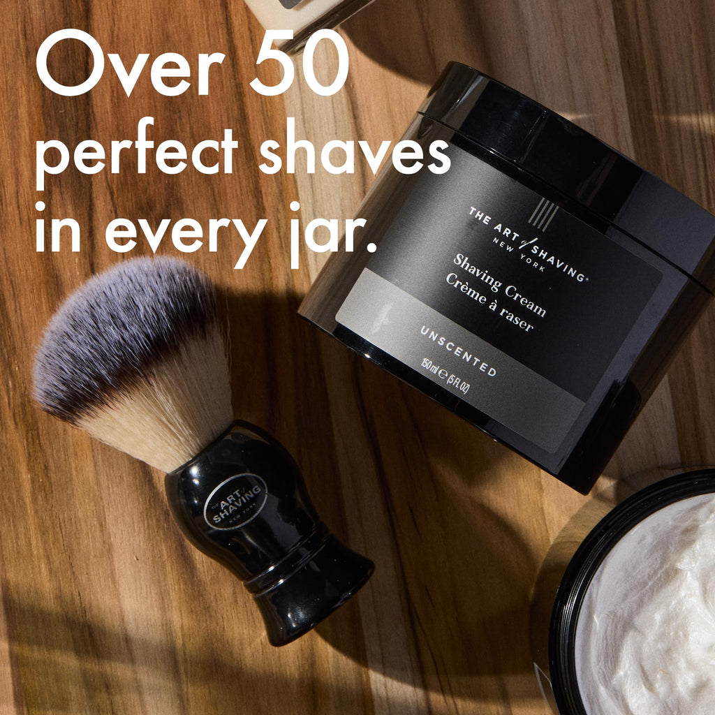 The Art of Shaving Unscented Shaving Cream for Men - Beard Care,Protects Against Irritation and Razor Burn,Clinically Tested for Sensitive Skin,5 Fl Oz,(Pack of 2)