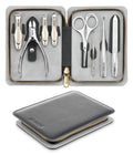 MR.GREEN 8-in-1 Manicure Set– Professional German Stainless Steel Nail Care Kit with Splash-Proof Nail Clippers, Toenail Clippers, Cuticle Tools, Travel Grooming Kit for Men & Women with Leather Case