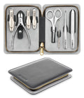 MR.GREEN 8-in-1 Manicure Set– Professional German Stainless Steel Nail Care Kit with Splash-Proof Nail Clippers, Toenail Clippers, Cuticle Tools, Travel Grooming Kit for Men & Women with Leather Case