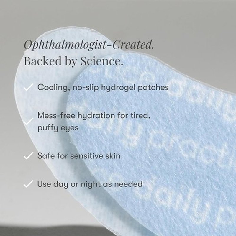 Dr. B Daily Practice Brightening & Hydrating Under Eye Patches - Cooling Hydrogel Masks for Dark Circles & Puffiness | 5 Pack (1 Pair Each)