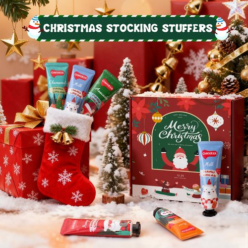 50 Pack Christmas Hand Cream Gifts Set, Bulk Hand Lotion for Party Favors, Moisturizing Mini Hand Lotion , Travel Size Hand Cream for Dry Skin, Ideal Christmas Gifts for Women, Coworkers, Teachers