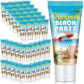 Dansib 72 Pcs Mini Sunscreen Bulk for Summer Party Wedding SPF 30 Water Resistant Sunscreen Lotion Bulk 1oz Travel Size for Thank You Gifts Wedding Party Supplies (Beach)