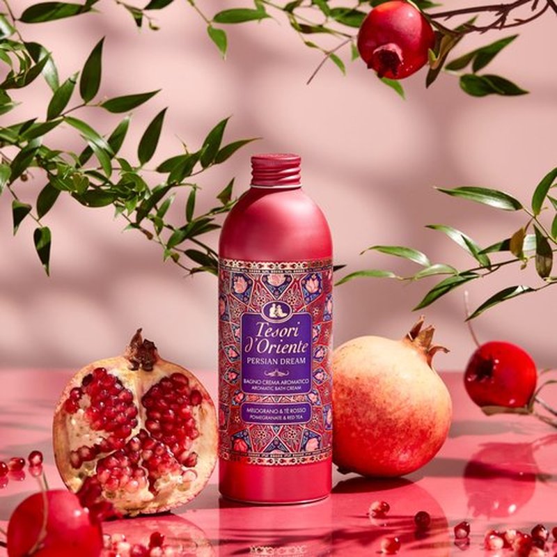 Tesori d'Oriente Persian Dream Bath Cream with Pomegranate, Red Tea 500ml 16.90fl oz
