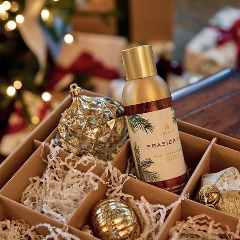 Thymes Home Fragrance Mist - Long-Lasting Pine Air Freshener Spray | Crisp Siberian Fir & Cedarwood, 3 oz