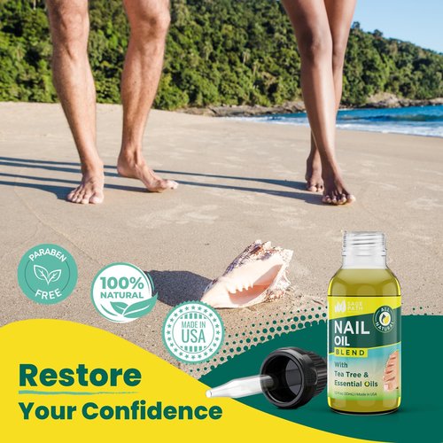 Premium Nourishing Toenail Tea Tree & Oil Blend – USA Clean Ingredients – No Fillers or Harsh Chemicals – For Healthy Looking Nails - Nail Wellness - Clean, Natural & Organic Ingredients