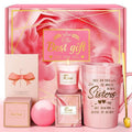 Mothers Day Gifts for Sister: Eletorot Unique Pink Spa Relaxation Baskets Set, Christmas, Holiday, Birthday, Valentines Day Presents for Her from Sisters
