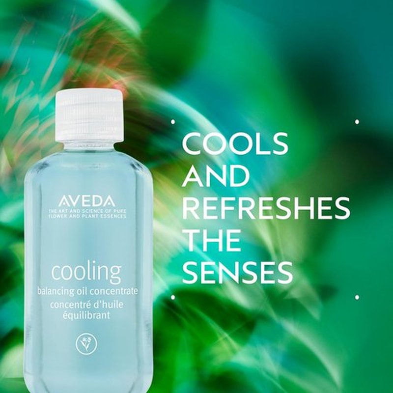 Aveda Cooling Balancing Oil Concentrate - Relieve Sore Muscles with Organic Peppermint & Blue Chamomile