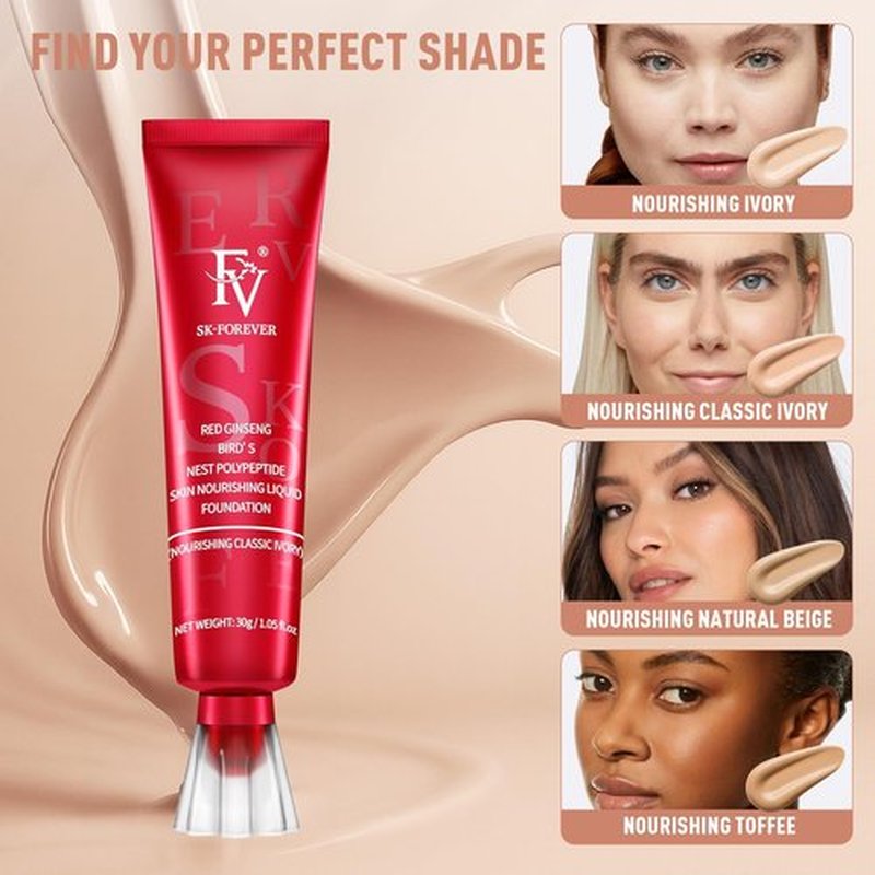 FV 2 Pack Dewy Liquid Foundation Makeup, Waterproof & Lightweight, Natural Finish with Medium Coverage, Hydrating Foundation for Dry and Normal Skin (Nourishing Natural Beige)