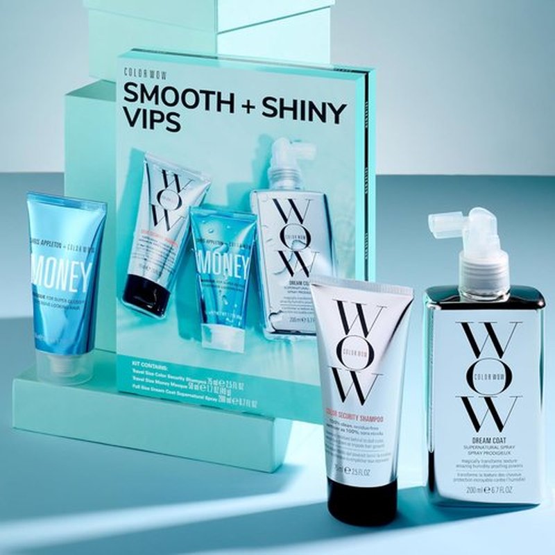 Color Wow Smooth + Shiny VIPs Kit - Achieve Sleek, Glossy Hair with Essential Styling Products