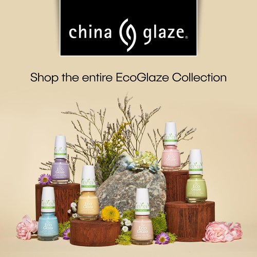 China Glaze EcoGlaze Nail Lacquer, Florgeous, 0.5 oz