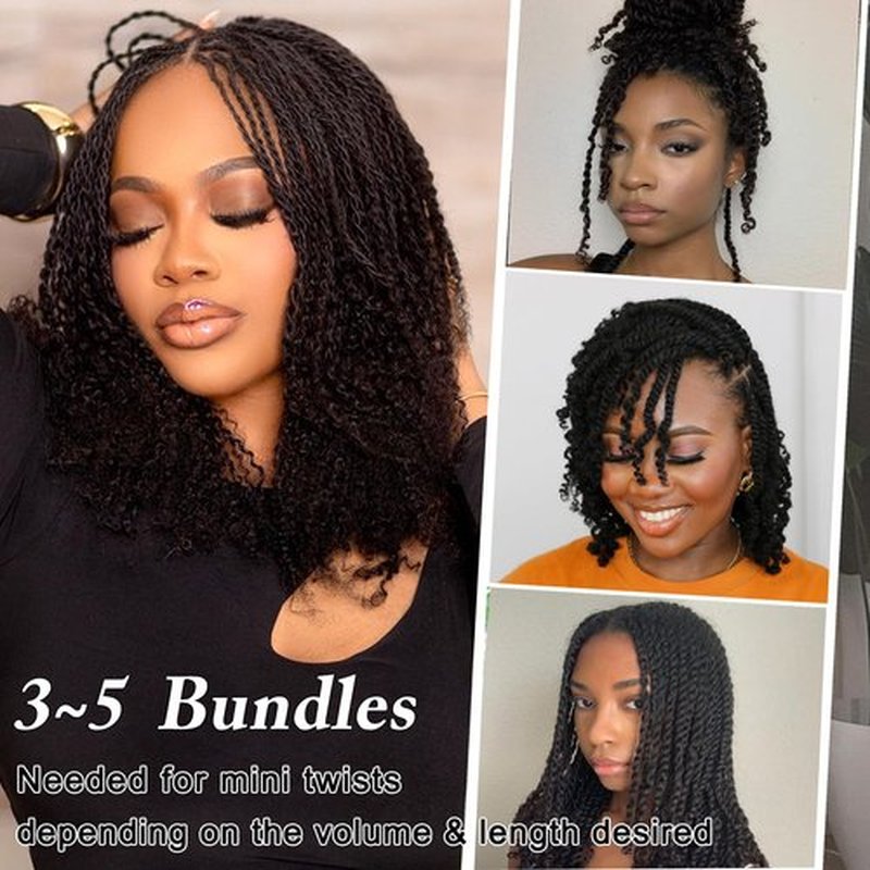 Afro Kinkys Bulk Human Hair for Braiding 2 Bundles 100g Afro Kinky-curly Human Bulk for Twist Braids 4C Kinkycurly Bundles for Mini Twists or Locs Extension Soft Cuban Kinky Twist Braiding Hair 14in