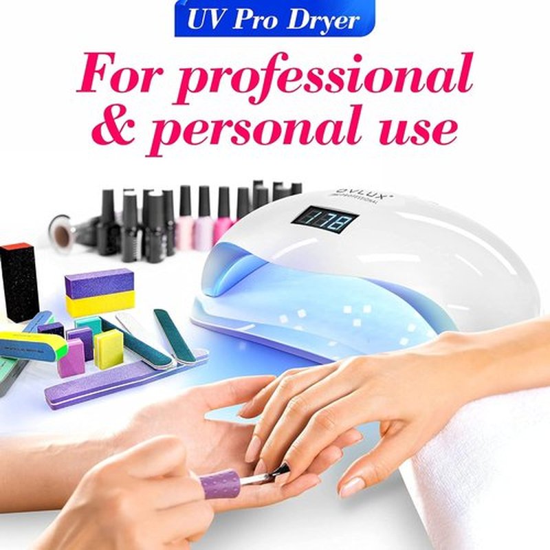 OVLUX 180W UV LED Nail Lamp - Professional Gel Nail Dryer with Auto Sensor & LCD Display, Fast Drying for All Gel Types
