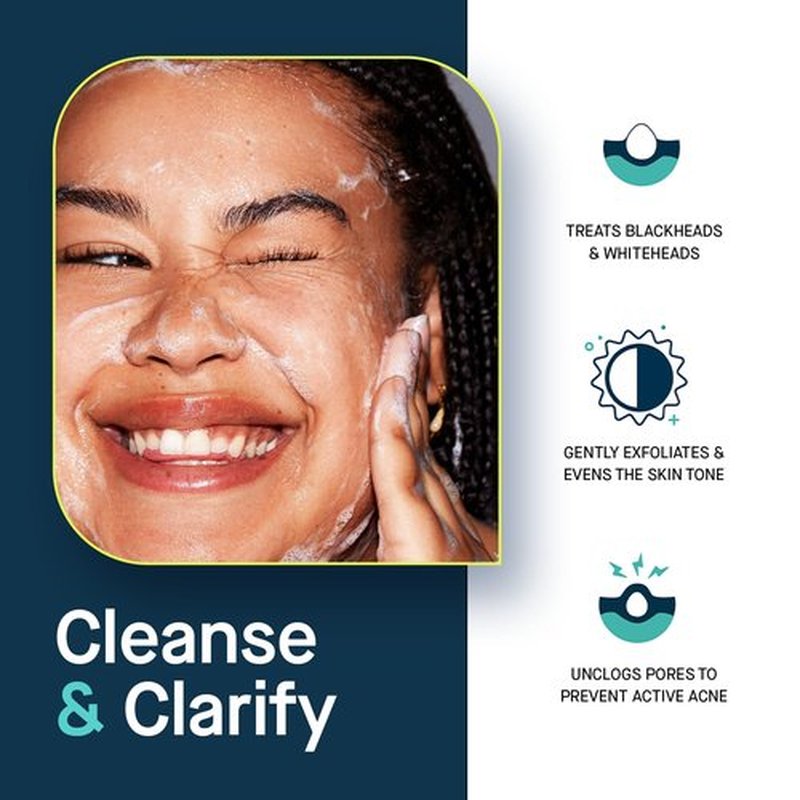 SLMD by Dr. Pimple Popper - Salicylic Acid Cleanser (2 fl oz) Exfoliating Gel Cleanser Face Wash Acne-Prone Skin - Face Wash Helps Reduce the Appearance of Blackheads & Whiteheads
