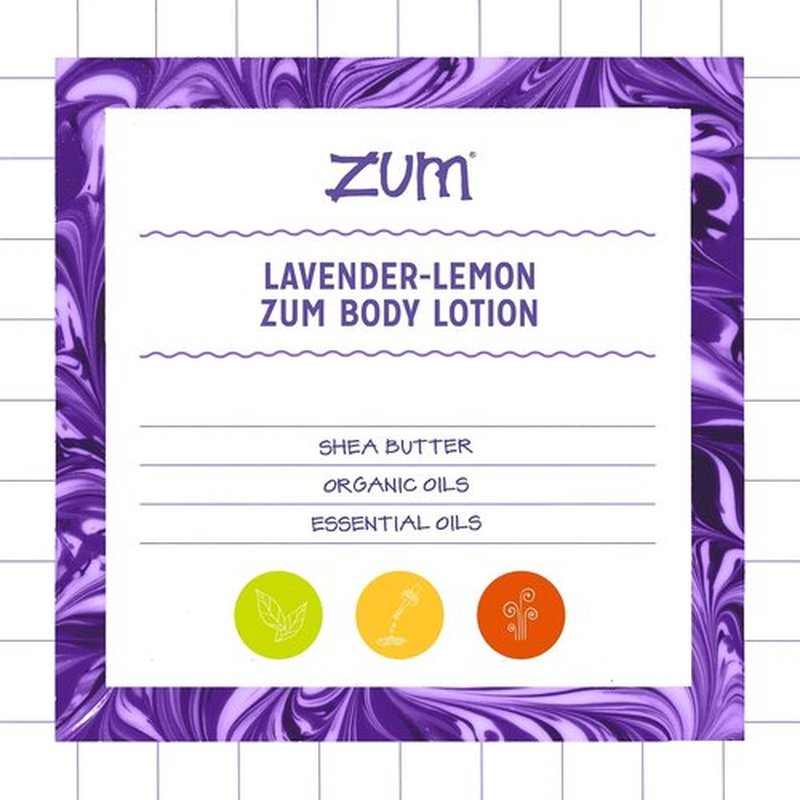 Indigo Wild Zum Body Lotion - Lavender Lemon Scent - Nourishing 8 oz Moisturizer