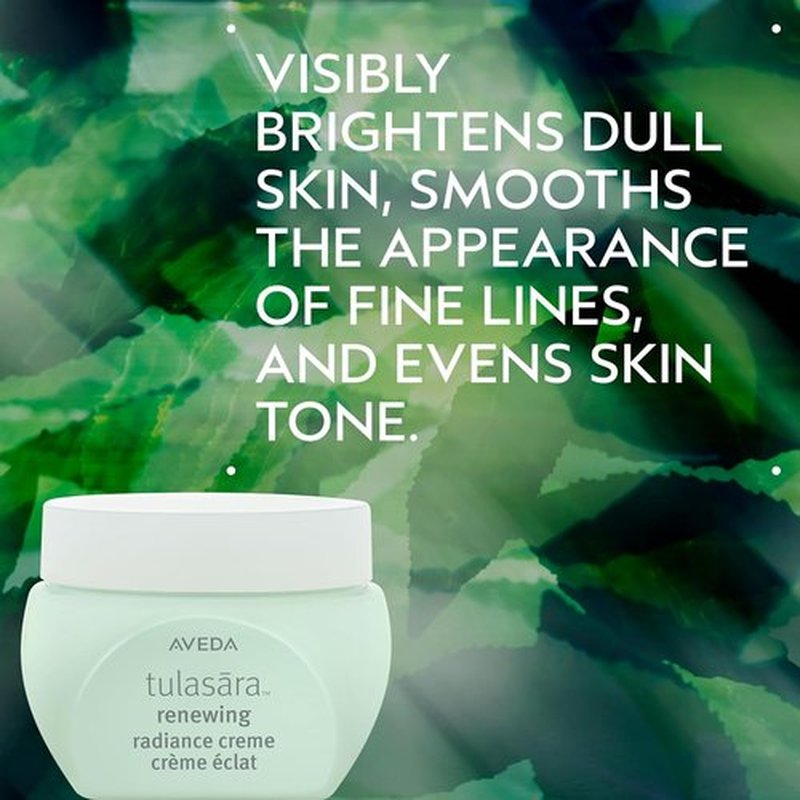 Aveda Tulasara Renewing Radiance Creme - Brightening Face Cream with Vitamin C | Smooths Fine Lines, 1.7 Fl Oz