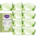 Duru Aloe Vera Glycerin Bar Soap - Vegan Transparent Cleansing Bar Moisturizing Sensitive Skin Wash for Women and Men Plant Based - 9 Pack