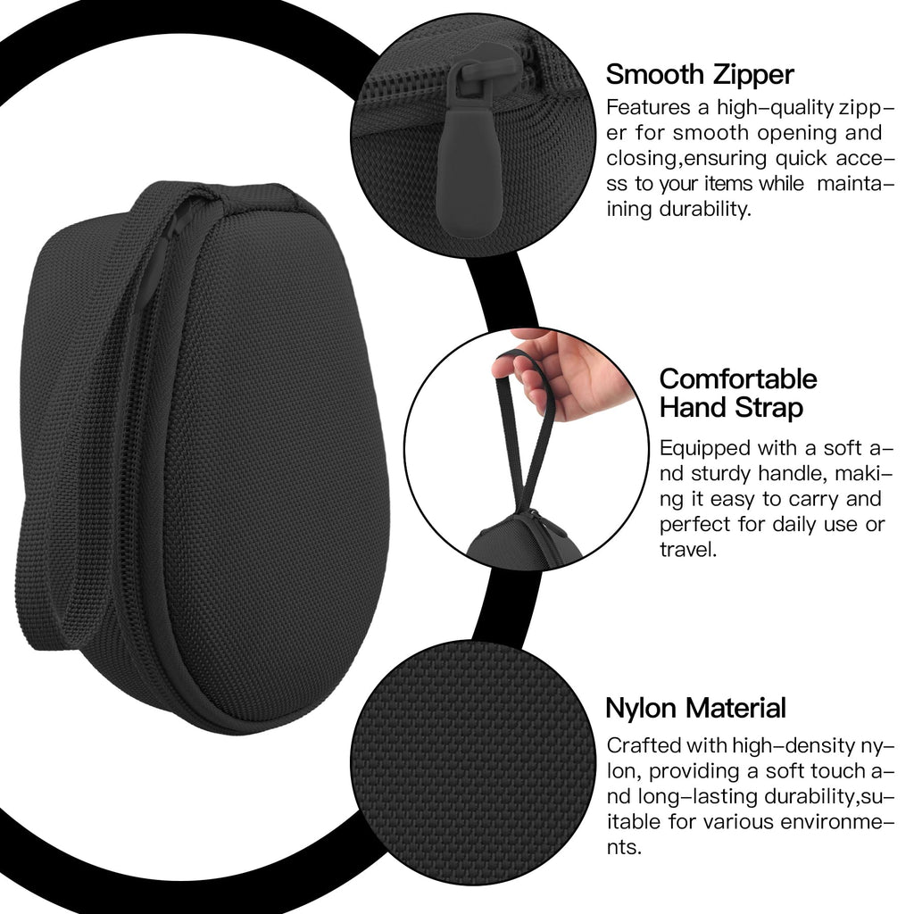 co2CREA Hard Case for SHOKZ New OpenRun Pro 2/1/Mini, OpenRun Standard/Mini, OpenMove, OpenSwim Pro, OpenSwim, Compatible with All SHOKZ Open-Ear Bone Conduction Sport Headphones, Black Case
