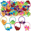 36PCS Dinosaur Hair Ties for Women Girls, Elastic Hair Ties Ponytail Holder Cute Hair Accessories (36pcs, Dinosaur)