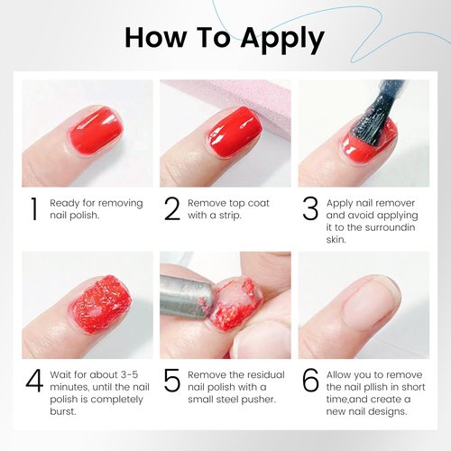 Gel Nail Polish Remover 15ml | Liquid Latex Cuticle Protector, Fast Peel Off No Soaking Wrapping, Remove Gel Polish in 2-5 Minutes (1PCS)