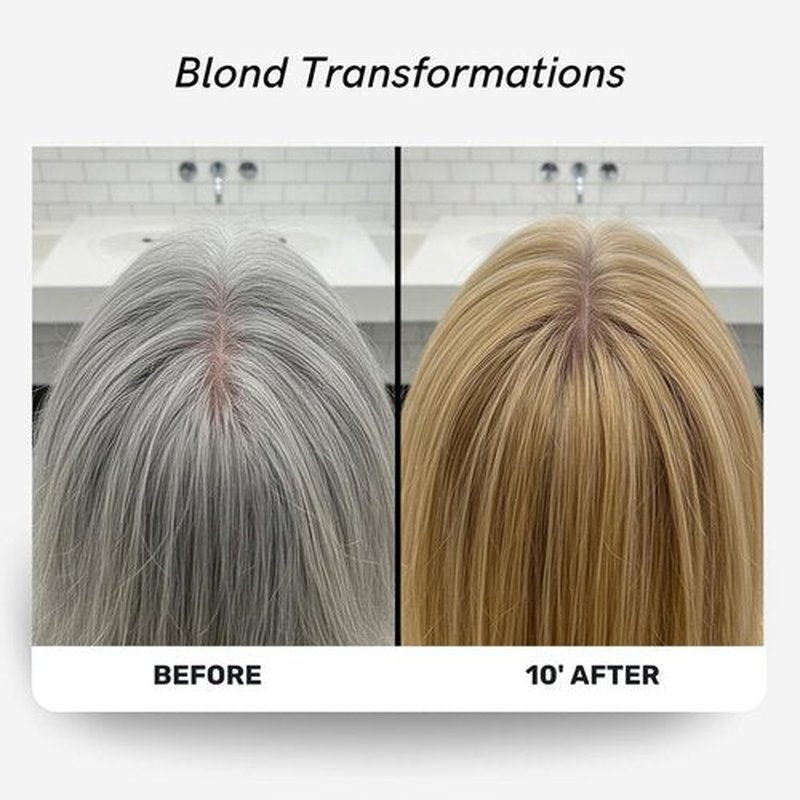 Polar Haircare - Blonde Coloring Shampoo for Gray Hair | Vegan, Ammonia-Free, Semi-Permanent Formula
