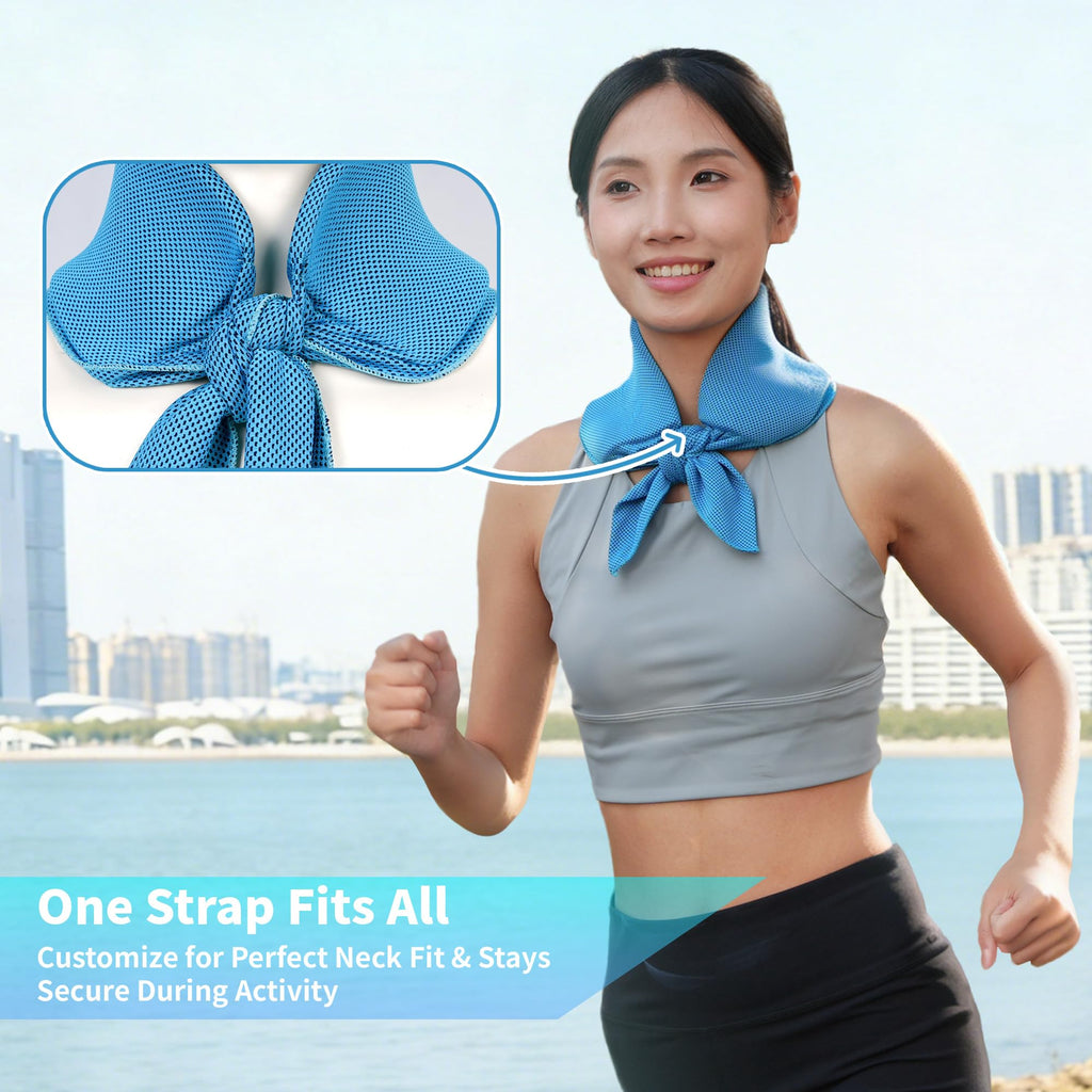 TopAcsy Widened Cooling Neck Wraps Long Lasting Neck Ice Pack Wrap
