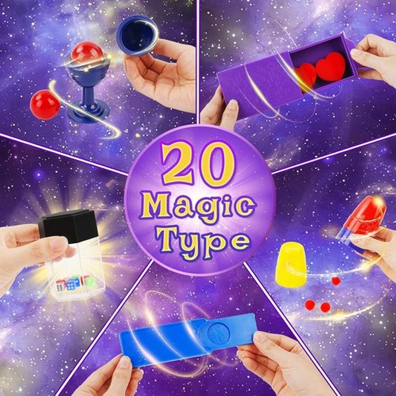 Magic Kit - Exciting Starter Magic Tricks Set with Wand & Costume | Perfect Gift for Ages 6-12