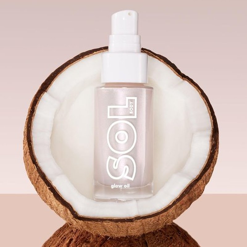 ColourPop SOL Mini Shimmering Dry Oil - Radiance-Boosting Body Oil with Coconut, Argan & Marula - Moonstone (0.88 fl oz)