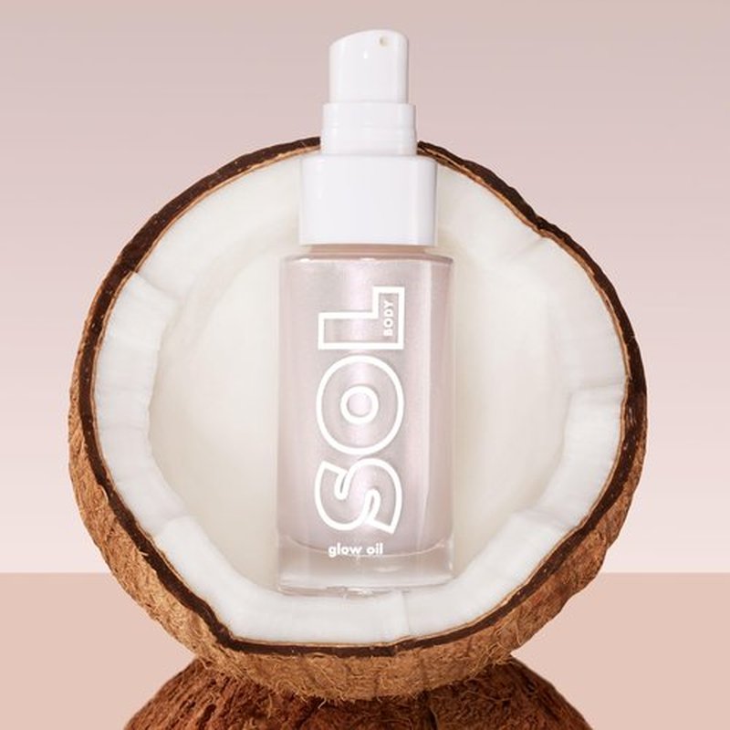ColourPop SOL Mini Shimmering Dry Oil - Shimmer Body Oil Infused with Coconut, Argan & Marula Oils - Radiance-Boosting Body Care -Nourishes Skin and Leaves a Luminous Finish - Moonstone (0.88 fl oz)