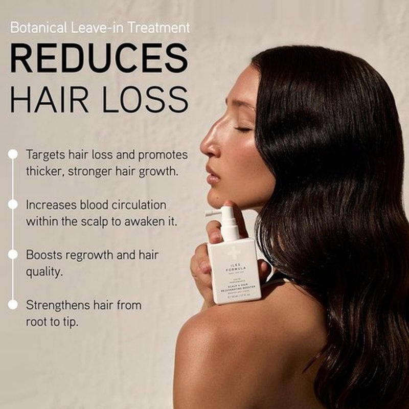 ILES FORMULA Scalp & Hair Rejuvenating Booster - Non-Greasy Serum for Thicker, Stronger Hair | Natural & Fast-Absorbing