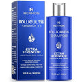 Hermon Folliculitis Shampoo for Itchy Scalp: Psoriasis, Dandruff & Seborrheic Dermatitis & Biotin – Soothes | Exfoliates | Reactivates Follicles