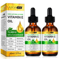 Vitamin E Oil 75,000 IU 2 Pack - 100% Pure Vitamin E Oil for Skin, Face, Hair, Body - Natural Antioxidant for Dryness, Wrinkles, Scars & Stretch Marks, Deep Hydration for Soft, Glowing Skin
