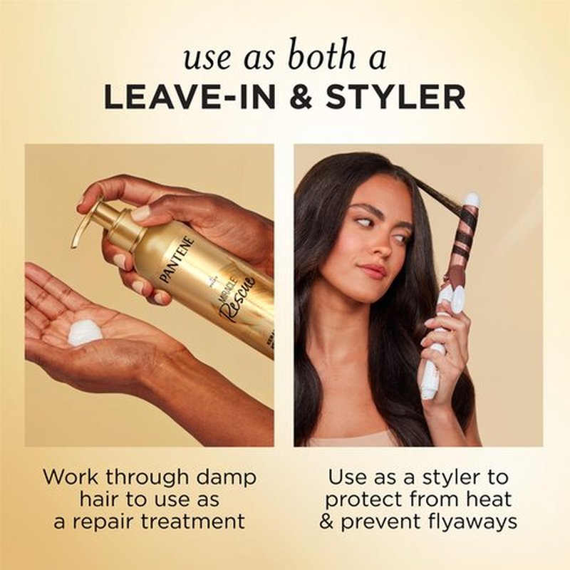 Pantene Miracle Rescue Leave in Conditioner with Keratin, 7.6 fl oz