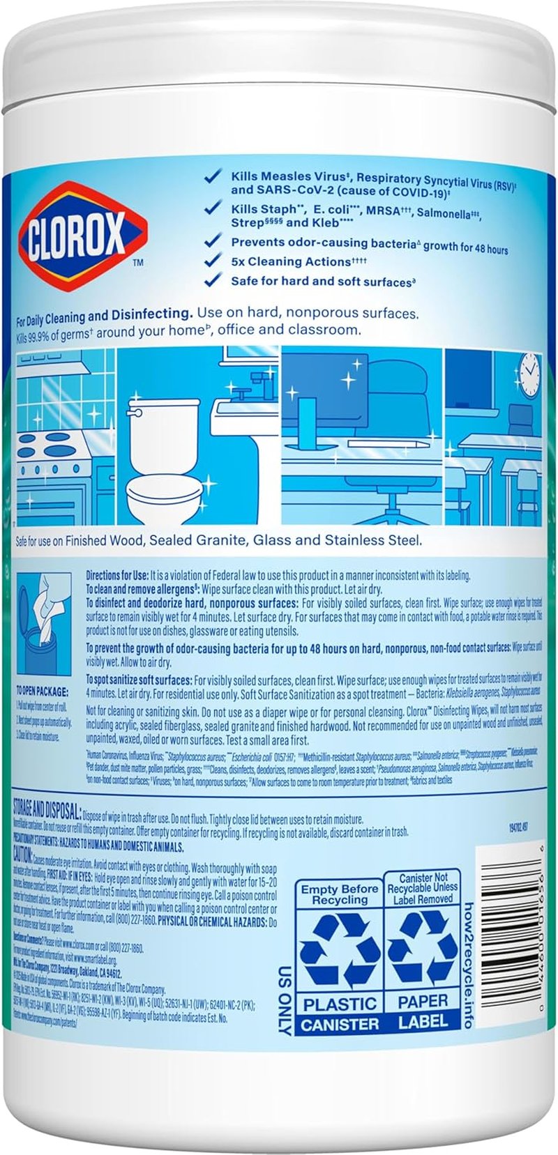 Clorox Disinfecting Cleaning Wipes - Fresh Scent, Bleach-Free, 75 Count
