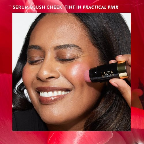 Laura Geller New York Blush & Lip Duo - Soothing Cheek Tint in Practical Pink + Jelly Balm Lip Serum
