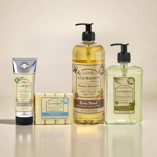A LA MAISON Lavender Aloe Liquid Hand Soap - Natural, Biodegradable & Vegan - 16.9 oz, 2 Pack