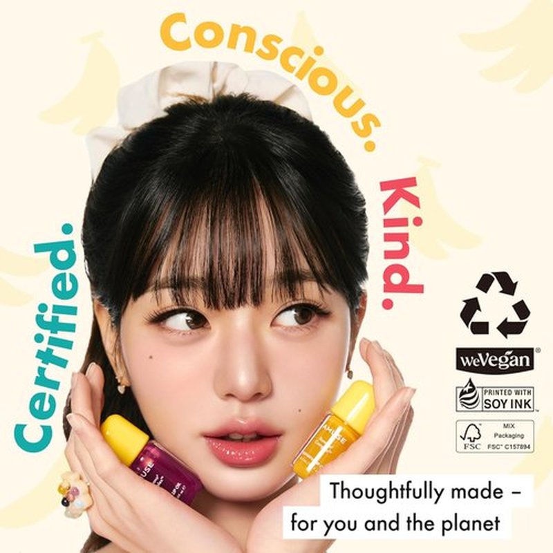 Amuse Seoul Banana Lip Oil | Hydrating Vegan Lip Oil with Peptide & Rice PDRN - 01 Zen Matcha, Lightweight Glossy Finish