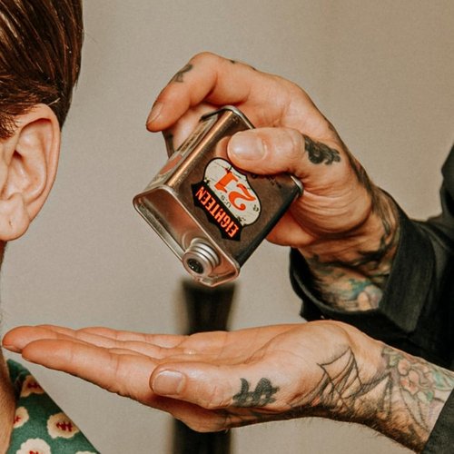 18.21 Man Made Hair, Skin & Beard Oil - Non-Greasy Conditioning Balm with Castor, Jojoba & Argan Oils | Premium Tattoo & Mustache Care