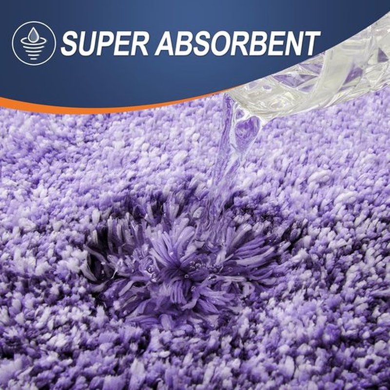 OLANLY Large Bathroom Rug Mat - Extra Soft Microfiber, Quick Dry & Machine Washable | 54x24, Violet