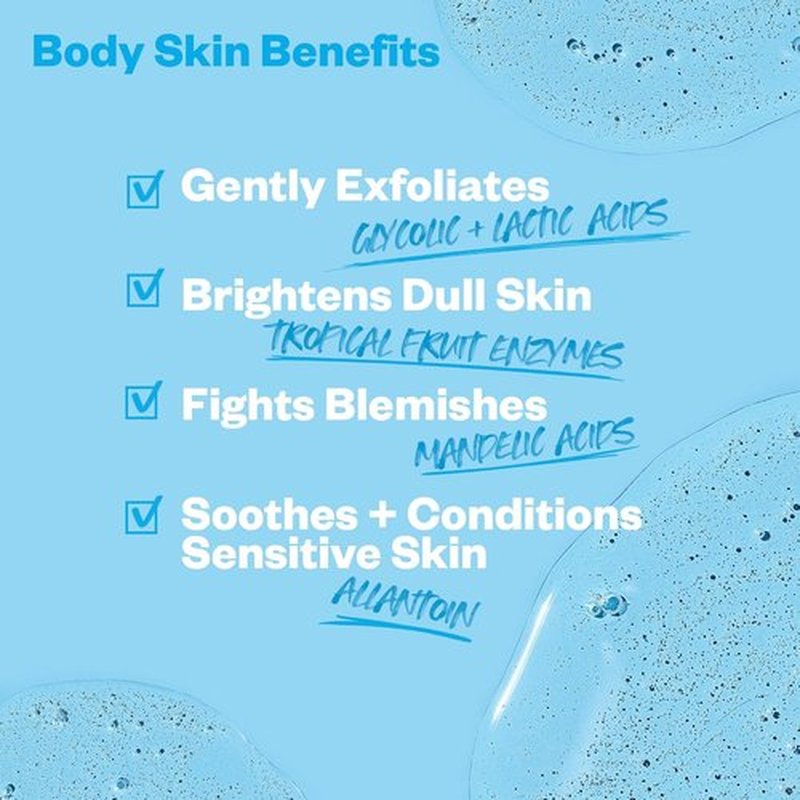 Kosas Kosasport Good Body Skin Body Wash - AHA & Enzyme Exfoliating Formula for Radiant Skin